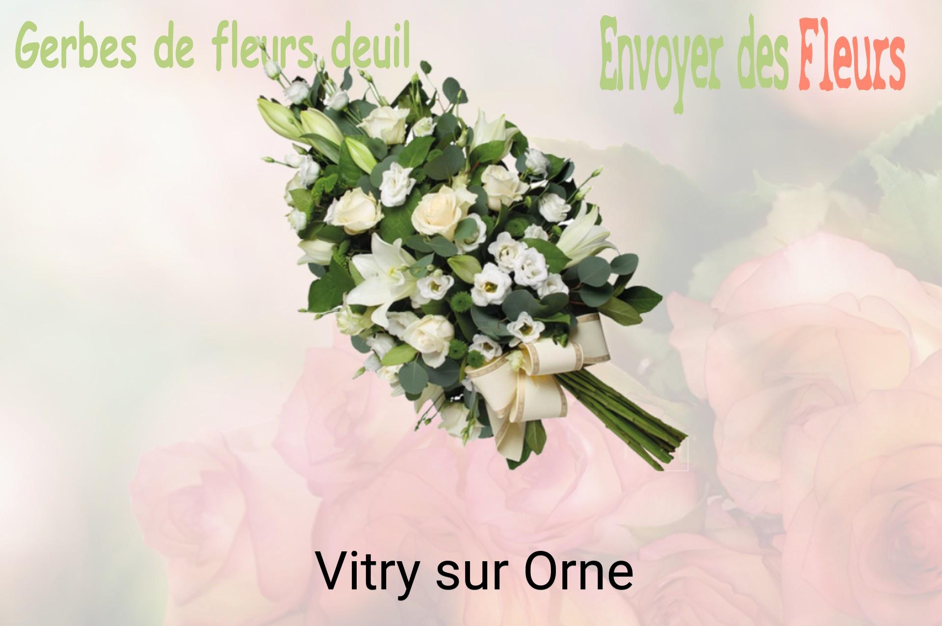 Gerbe de fleurs de deuil livrée à Vitry-sur-Orne